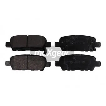 Jeu de 4 plaquettes de frein arrière MAXGEAR 19-2061
