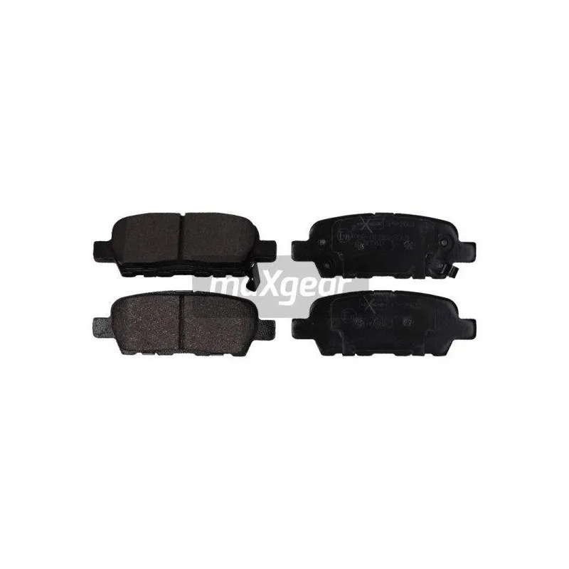 Jeu de 4 plaquettes de frein arrière MAXGEAR 19-2061