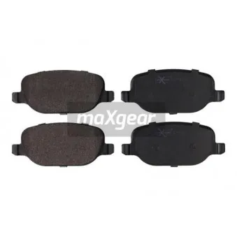 Jeu de 4 plaquettes de frein arrière MAXGEAR 19-2063