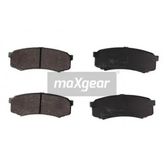 Jeu de 4 plaquettes de frein arrière MAXGEAR 19-2093