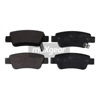 Jeu de 4 plaquettes de frein arrière MAXGEAR 19-2096