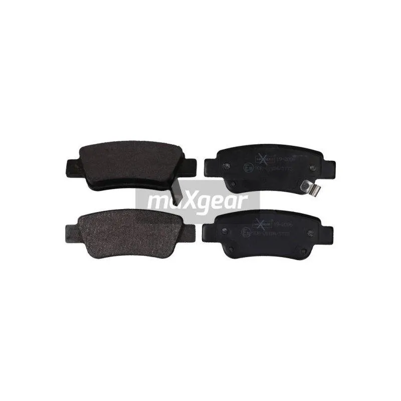 Jeu de 4 plaquettes de frein arrière MAXGEAR 19-2096