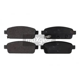 Jeu de 4 plaquettes de frein arrière MAXGEAR 19-2103