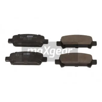 Jeu de 4 plaquettes de frein arrière MAXGEAR 19-2116