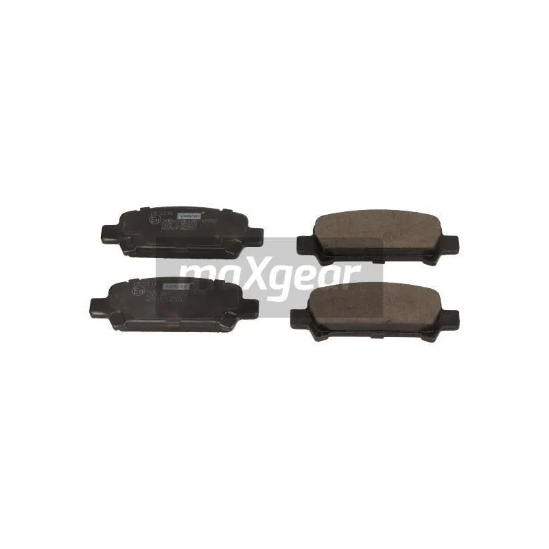Jeu de 4 plaquettes de frein arrière MAXGEAR 19-2116