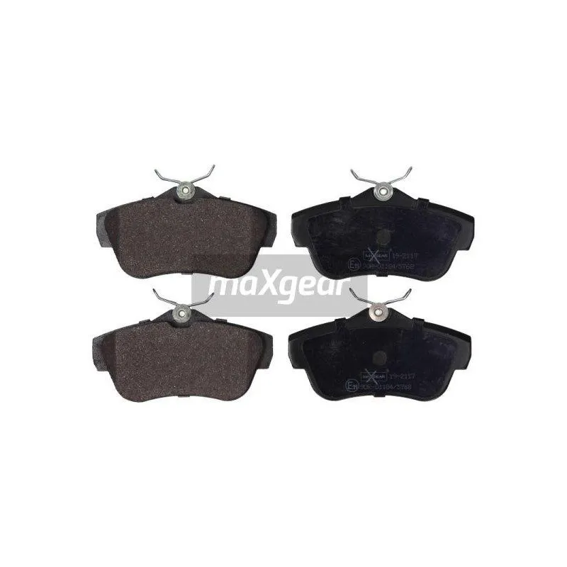 Jeu de 4 plaquettes de frein arrière MAXGEAR 19-2117