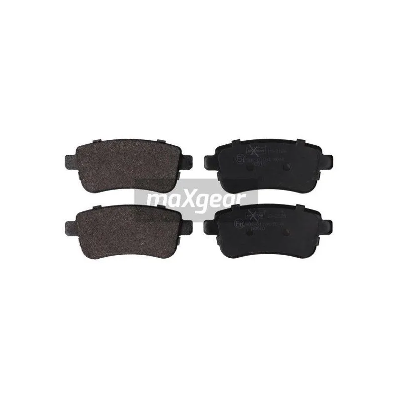 Jeu de 4 plaquettes de frein arrière MAXGEAR 19-2126