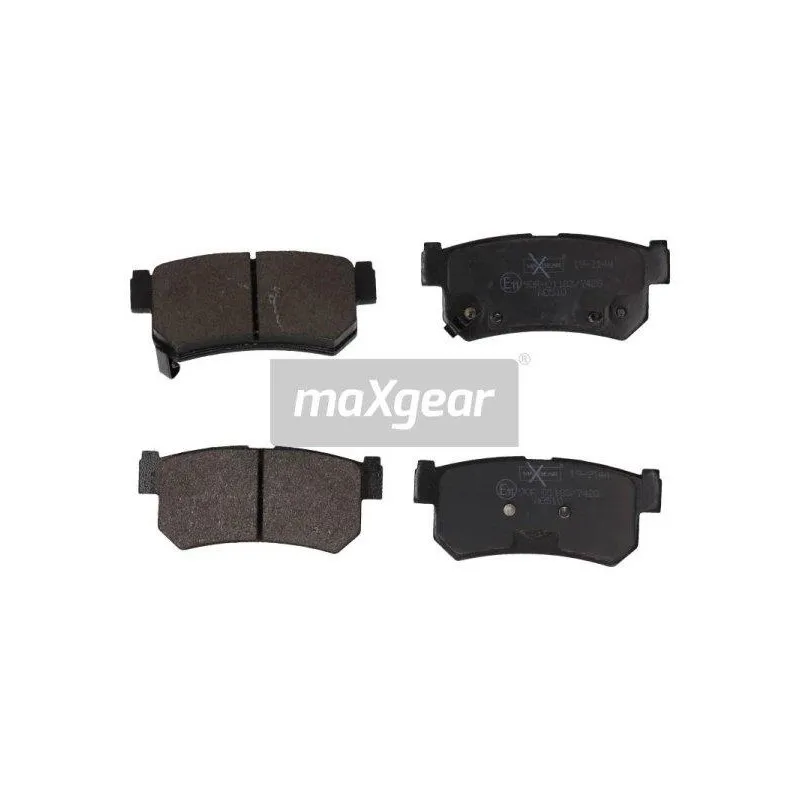 Jeu de 4 plaquettes de frein arrière MAXGEAR 19-2144