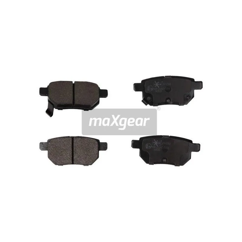 Jeu de 4 plaquettes de frein arrière MAXGEAR 19-2161
