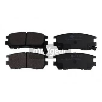 Jeu de 4 plaquettes de frein arrière MAXGEAR 19-2162