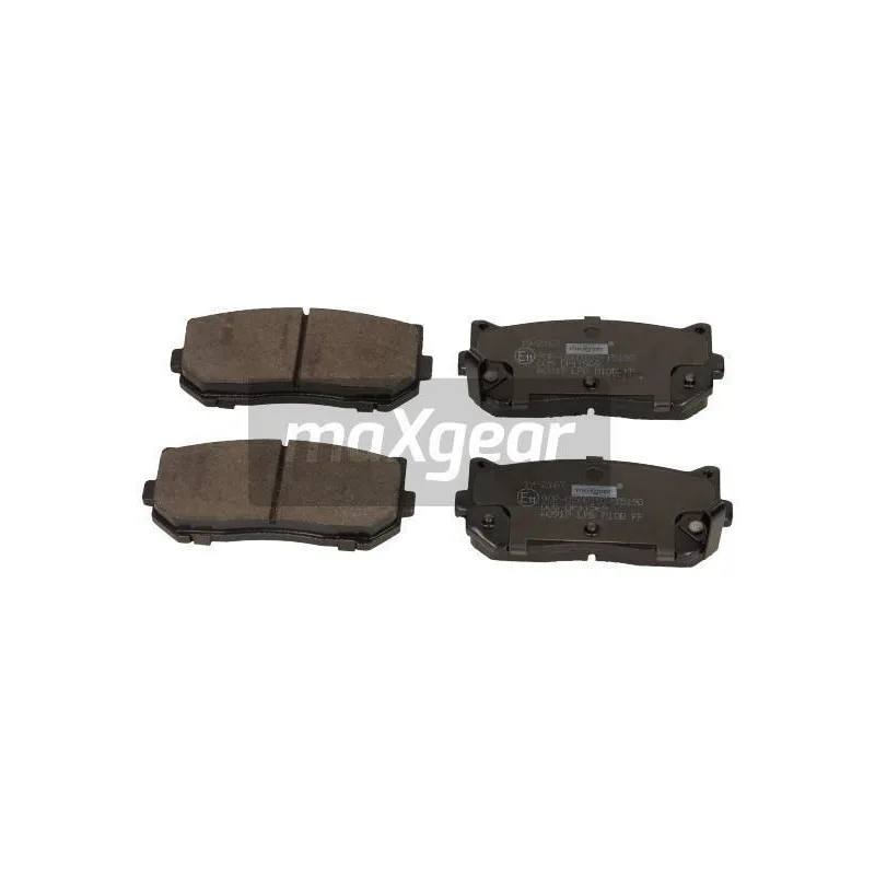 Jeu de 4 plaquettes de frein arrière MAXGEAR 19-2167