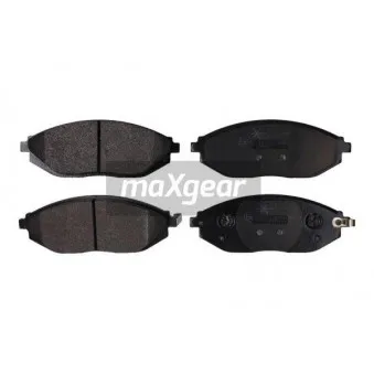 Jeu de 4 plaquettes de frein avant MAXGEAR 19-2168