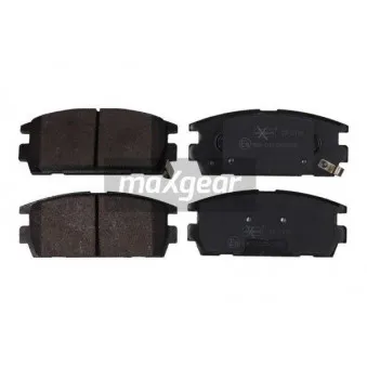 Jeu de 4 plaquettes de frein arrière MAXGEAR 19-2174