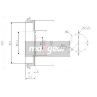 Tambour de frein MAXGEAR 19-2245