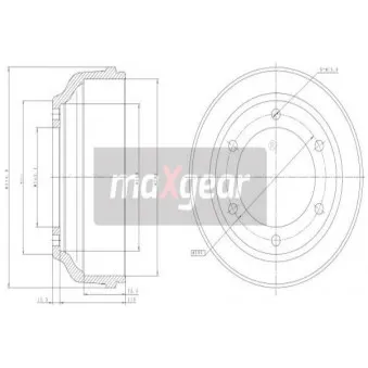 Tambour de frein MAXGEAR 19-2304