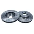 Jeu de 2 disques de frein avant MAXGEAR 19-2687 - Visuel 1