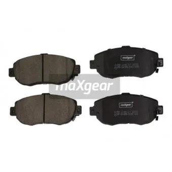 Jeu de 4 plaquettes de frein avant MAXGEAR 19-2861