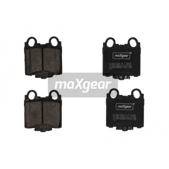Jeu de 4 plaquettes de frein arrière MAXGEAR 19-2874