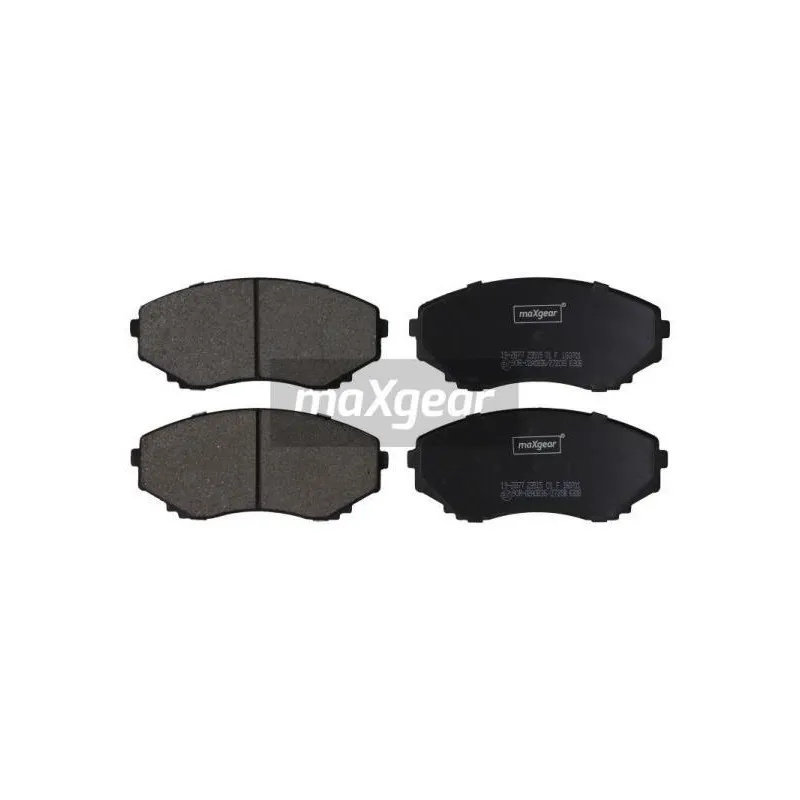 Jeu de 4 plaquettes de frein avant MAXGEAR 19-2877