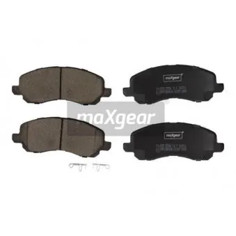 Jeu de 4 plaquettes de frein avant MAXGEAR 19-2878