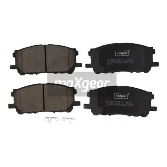 Jeu de 4 plaquettes de frein avant MAXGEAR 19-2880