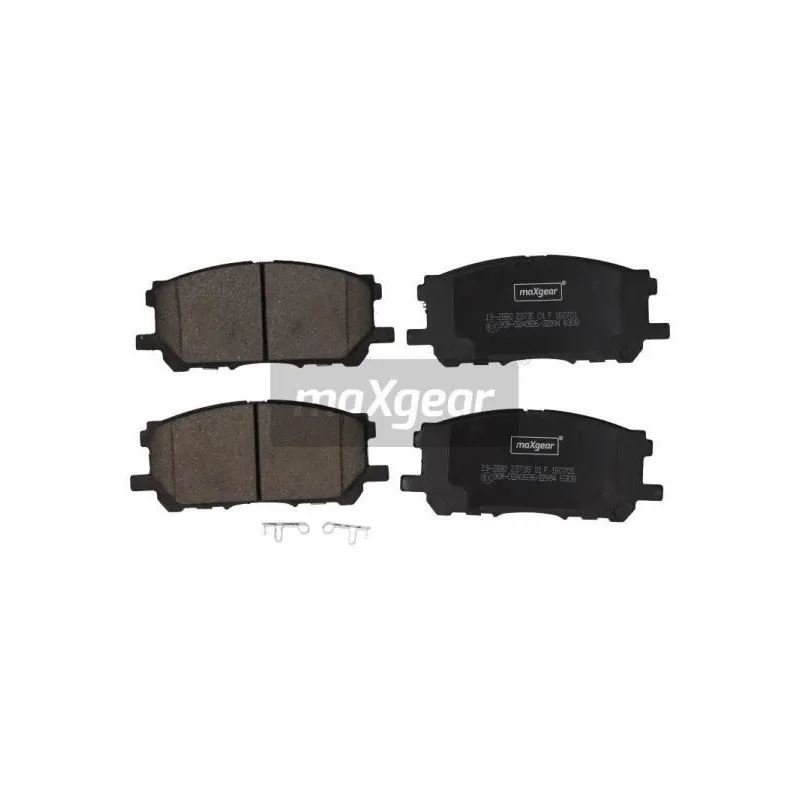 Jeu de 4 plaquettes de frein avant MAXGEAR 19-2880
