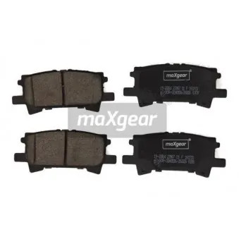Jeu de 4 plaquettes de frein arrière MAXGEAR 19-2884
