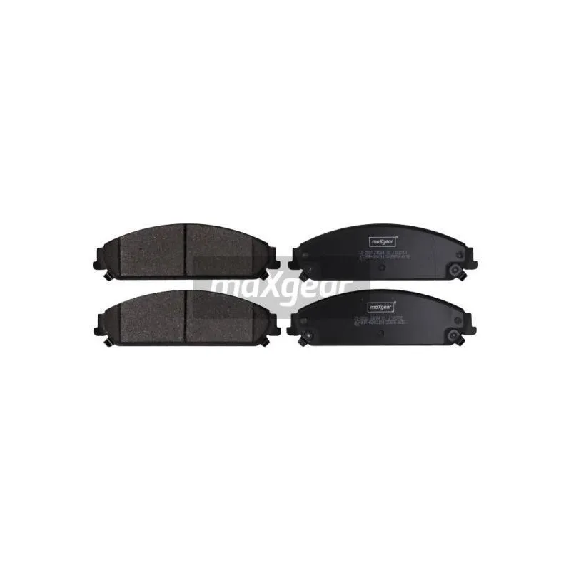 Jeu de 4 plaquettes de frein avant MAXGEAR 19-2890