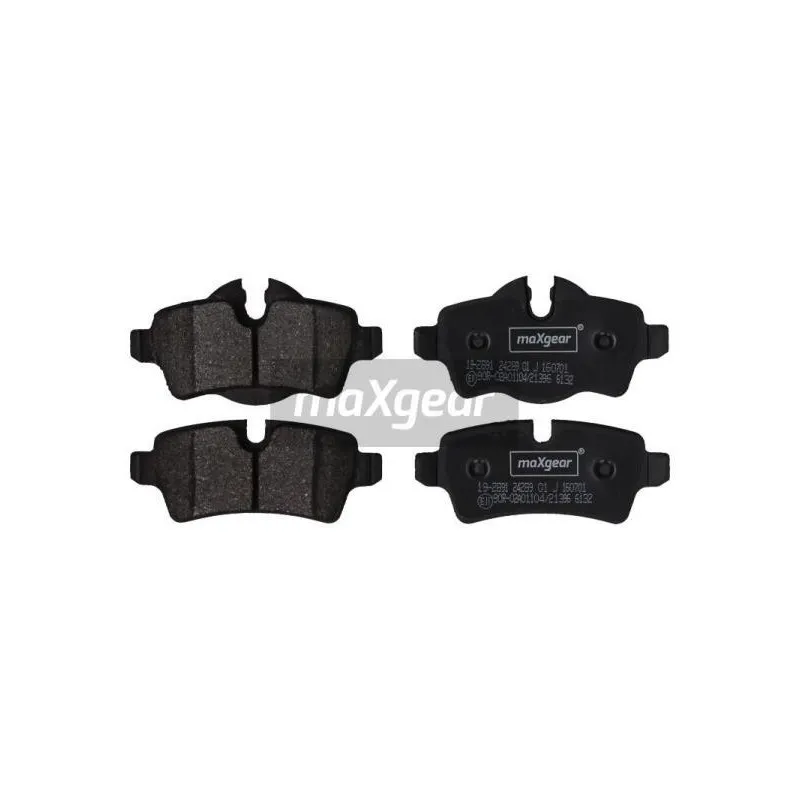 Jeu de 4 plaquettes de frein arrière MAXGEAR 19-2891