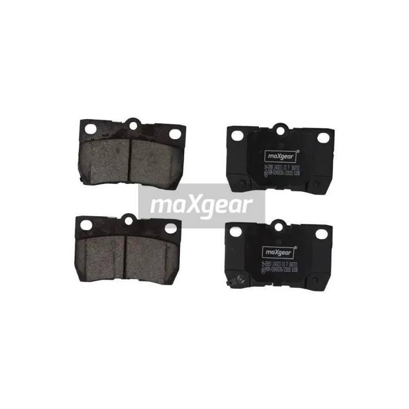 Jeu de 4 plaquettes de frein arrière MAXGEAR 19-2893