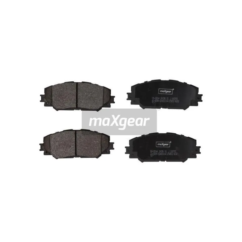 Jeu de 4 plaquettes de frein avant MAXGEAR 19-2894