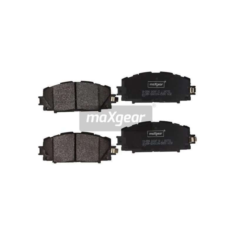 Jeu de 4 plaquettes de frein avant MAXGEAR 19-2896