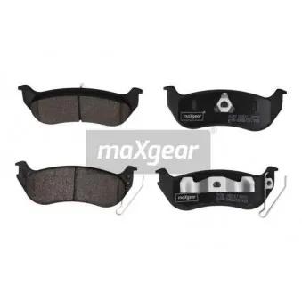 Jeu de 4 plaquettes de frein arrière MAXGEAR 19-2897