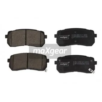 Jeu de 4 plaquettes de frein arrière MAXGEAR 19-2902