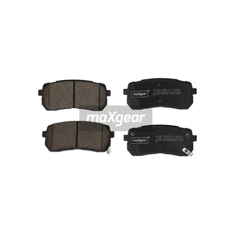 Jeu de 4 plaquettes de frein arrière MAXGEAR 19-2902