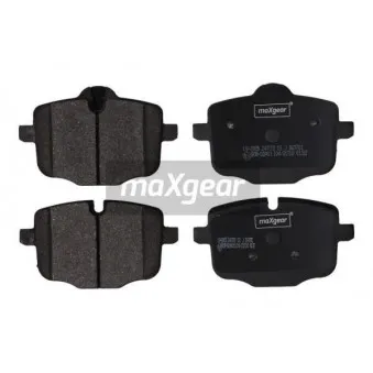 Jeu de 4 plaquettes de frein arrière MAXGEAR 19-2905