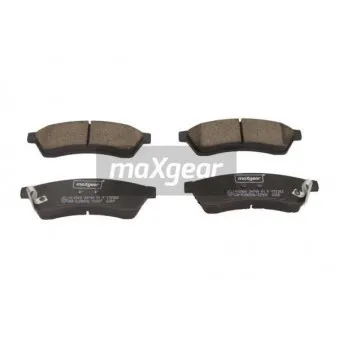 Jeu de 4 plaquettes de frein arrière MAXGEAR 19-2908