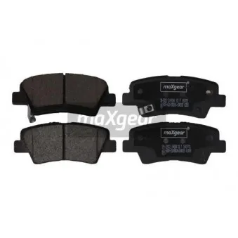 Jeu de 4 plaquettes de frein arrière MAXGEAR 19-2912