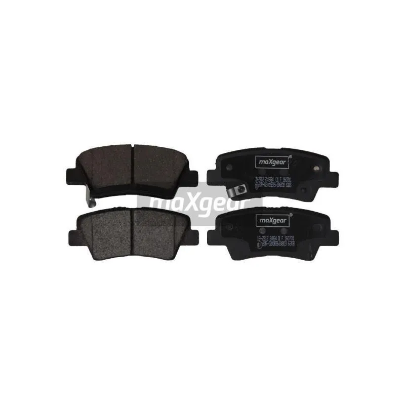 Jeu de 4 plaquettes de frein arrière MAXGEAR 19-2912