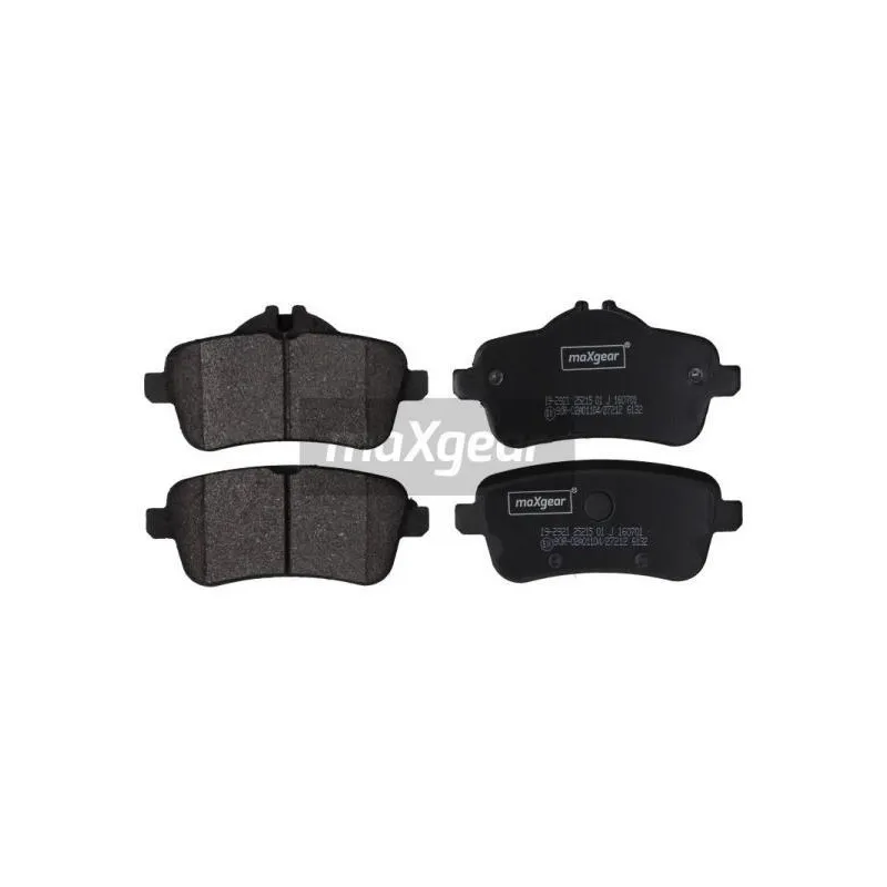 Jeu de 4 plaquettes de frein arrière MAXGEAR 19-2921