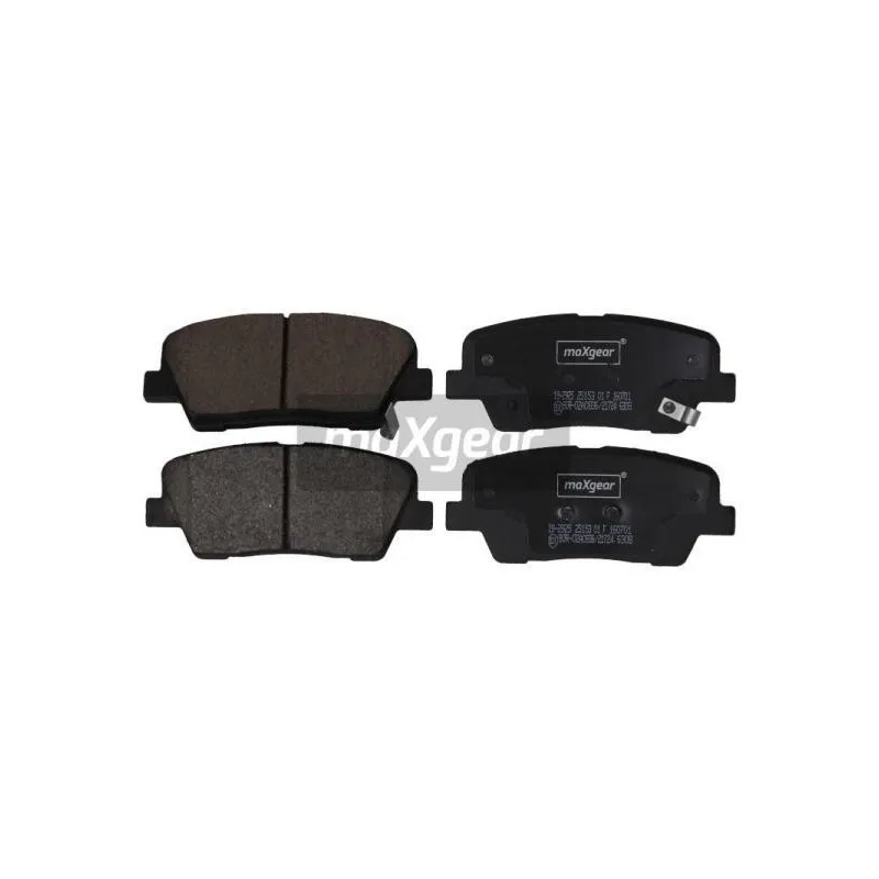 Jeu de 4 plaquettes de frein arrière MAXGEAR 19-2925