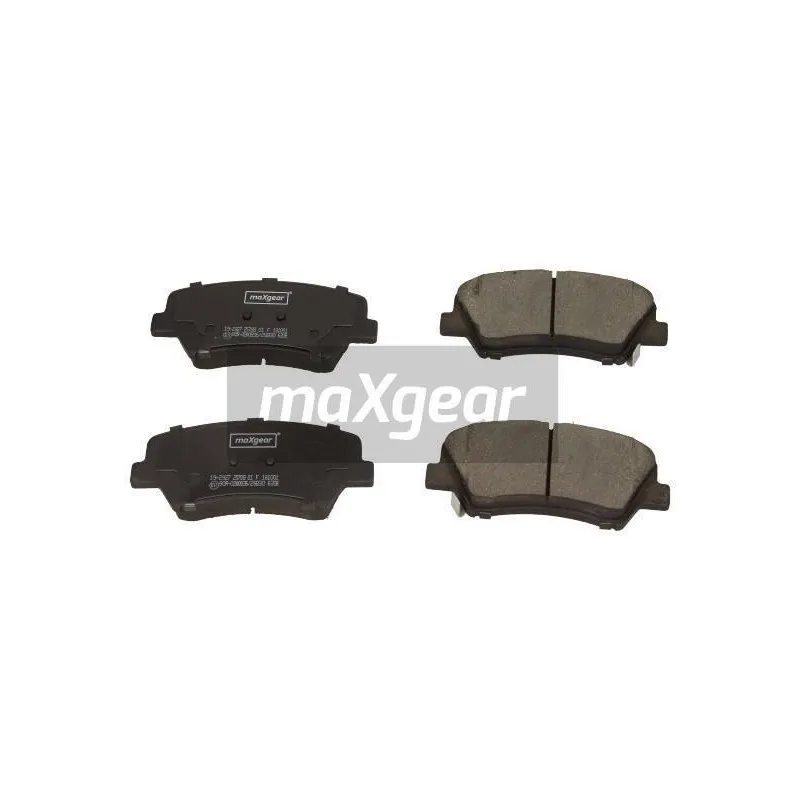 Jeu de 4 plaquettes de frein avant MAXGEAR 19-2927