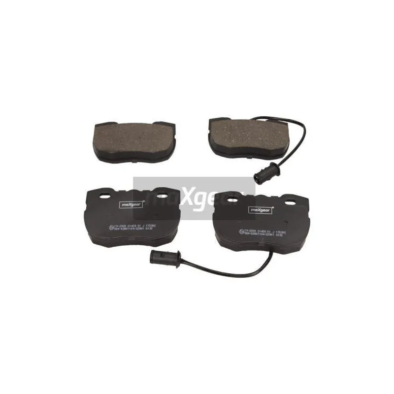 Jeu de 4 plaquettes de frein avant MAXGEAR 19-2939