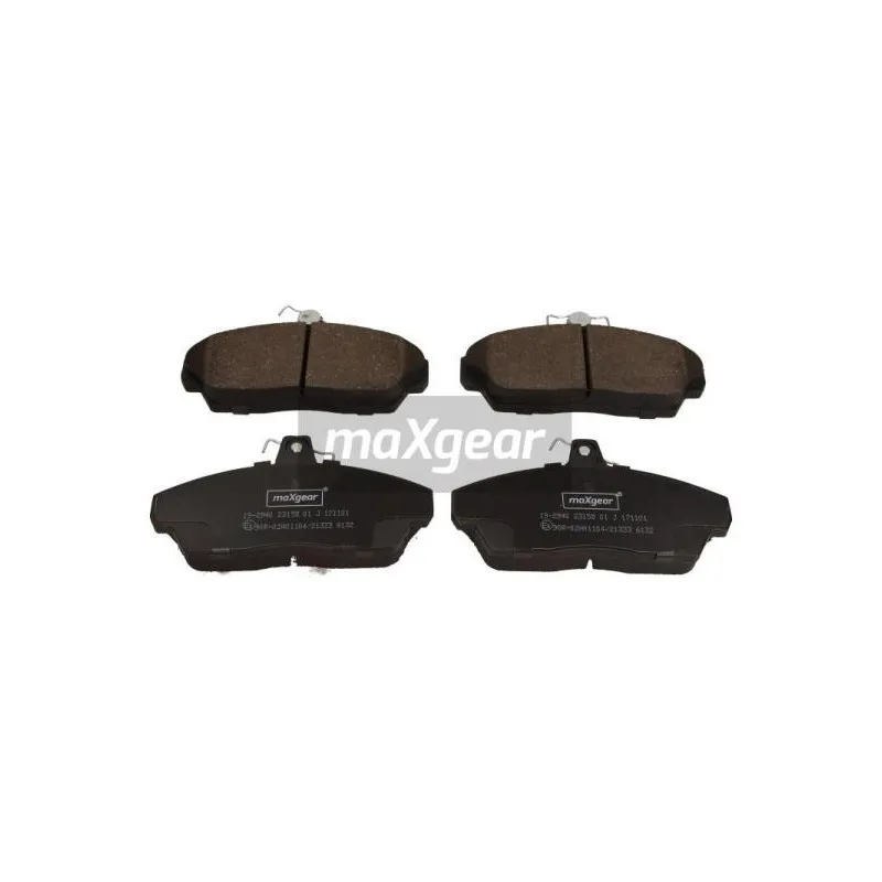 Jeu de 4 plaquettes de frein avant MAXGEAR 19-2940