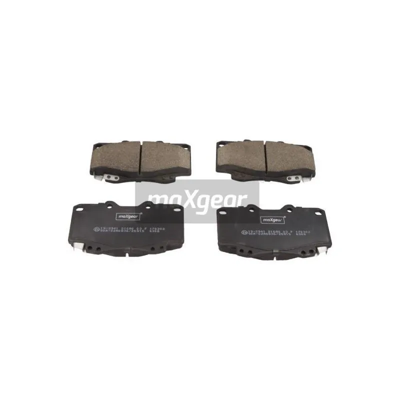 Jeu de 4 plaquettes de frein avant MAXGEAR 19-2941
