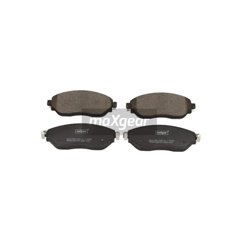 Jeu de 4 plaquettes de frein avant MAXGEAR 19-2944