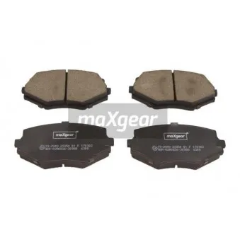 Jeu de 4 plaquettes de frein avant MAXGEAR 19-2949