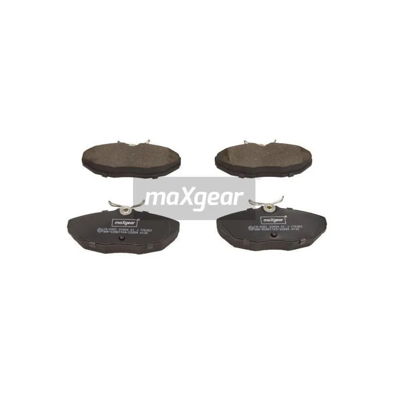Jeu de 4 plaquettes de frein arrière MAXGEAR 19-2951