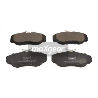 Jeu de 4 plaquettes de frein avant MAXGEAR 19-2953
