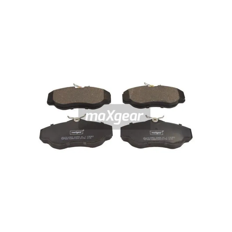 Jeu de 4 plaquettes de frein avant MAXGEAR 19-2953